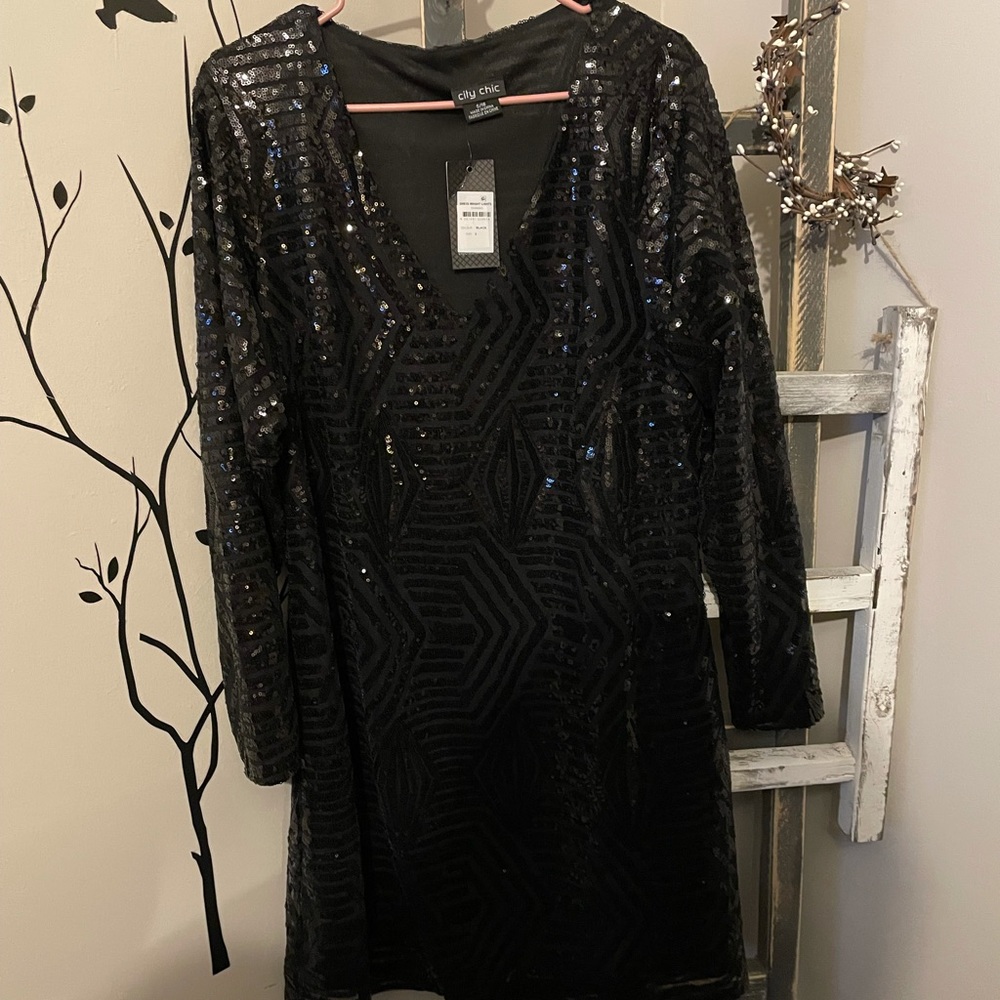 City Chic Black Dress